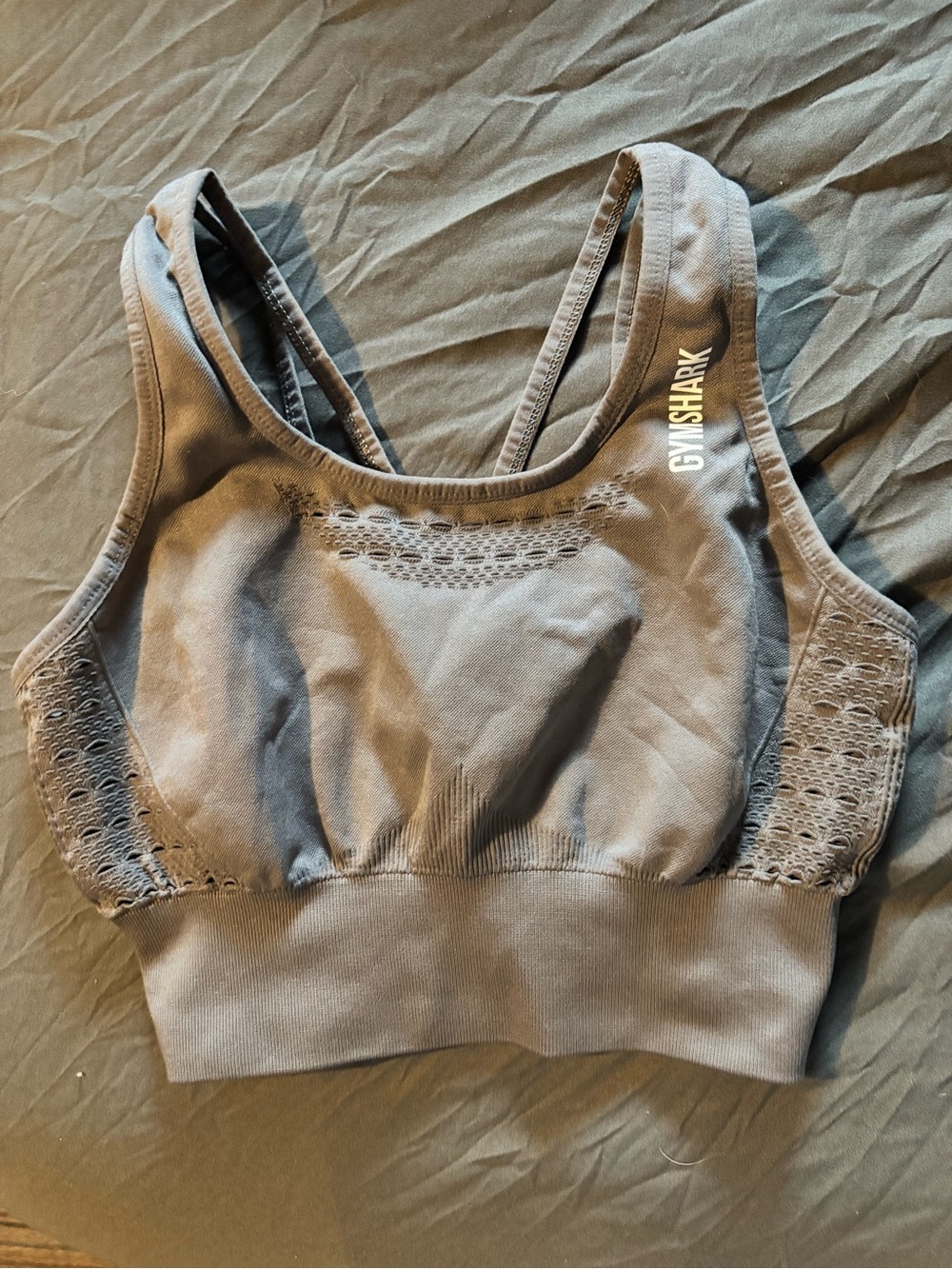 Gymshark Seamless Lace-Panel Sports Bra